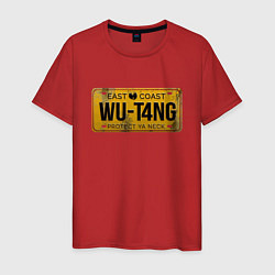 Футболка хлопковая мужская Wu-Tang - East Coast, цвет: красный