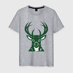 Футболка хлопковая мужская Bucks, цвет: меланж