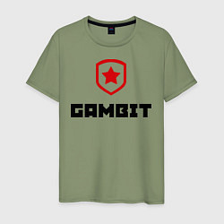 Футболка хлопковая мужская Gambit, цвет: авокадо