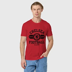 Футболка хлопковая мужская Chelsea Football Club, цвет: красный — фото 2