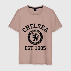 Футболка хлопковая мужская Chelsea 1905, цвет: пыльно-розовый