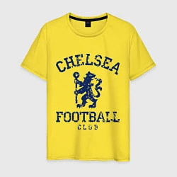 Футболка хлопковая мужская Chelsea FC: Lion, цвет: желтый