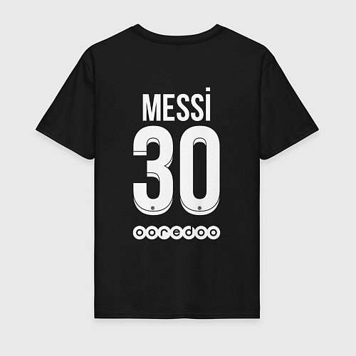 Мужская футболка Messi 30 PSG / Черный – фото 2