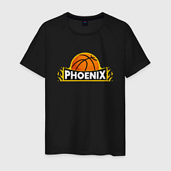 Футболка хлопковая мужская Phoenix Basketball, цвет: черный