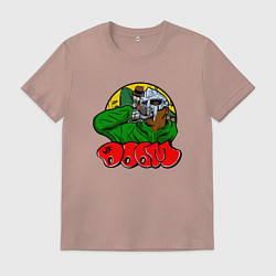 Футболка хлопковая мужская Doom Rappin, цвет: пыльно-розовый