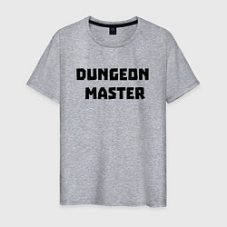 Футболка хлопковая мужская Dungeon Master, цвет: меланж