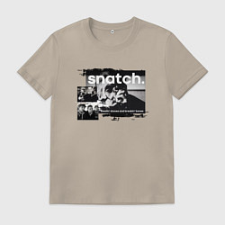 Футболка хлопковая мужская Большой куш: Ави Деновиц, цвет: миндальный