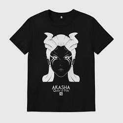 Футболка хлопковая мужская Акаша из Доты 2, цвет: черный