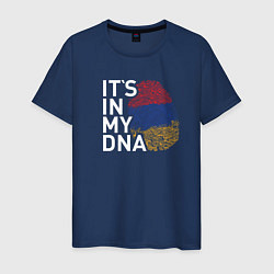 Футболка хлопковая мужская Its in my DNA, цвет: тёмно-синий