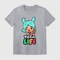 Футболка хлопковая мужская Toca Life, цвет: меланж