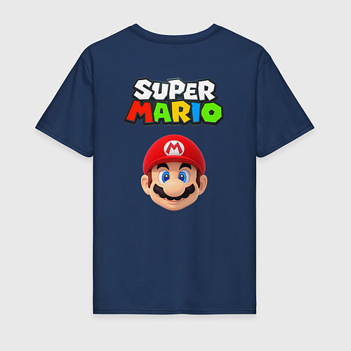 Мужская футболка Mario Toad / Тёмно-синий – фото 2