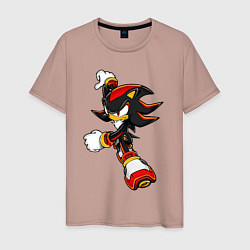 Футболка хлопковая мужская SonicSW, цвет: пыльно-розовый