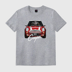 Футболка хлопковая мужская Авто Mini Cooper, цвет: меланж
