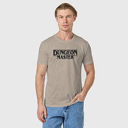 Футболка хлопковая мужская DUNGEON MASTER ГАЧИМУЧИ ЧЁРНЫЙ ЛОГО, цвет: миндальный — фото 2