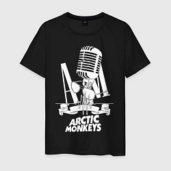 Футболка хлопковая мужская Arctic Monkeys, рок, цвет: черный