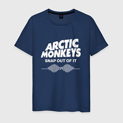Футболка хлопковая мужская Arctic Monkeys, группа, цвет: тёмно-синий