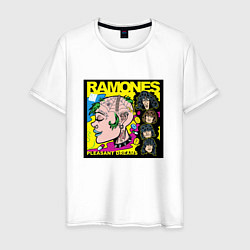 Футболка хлопковая мужская Art Ramones, цвет: белый