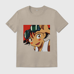 Футболка хлопковая мужская Edward Wong, цвет: миндальный