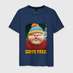 Футболка хлопковая мужская Eric Cartman 3D South Park, цвет: тёмно-синий