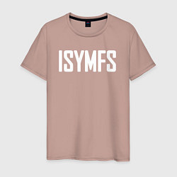 Футболка хлопковая мужская ISYMFS CT Fletcher, цвет: пыльно-розовый