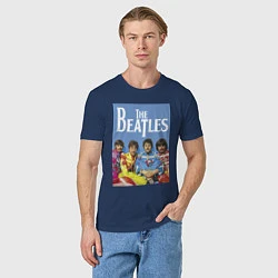 Футболка хлопковая мужская The Beatles - world legend!, цвет: тёмно-синий — фото 2