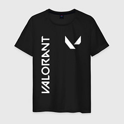 Футболка хлопковая мужская Valorant - Logo, цвет: черный