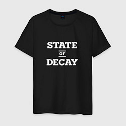 Футболка хлопковая мужская State of Decay Logo спина, цвет: черный