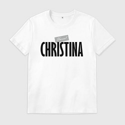 Футболка хлопковая мужская Unreal Christina, цвет: белый