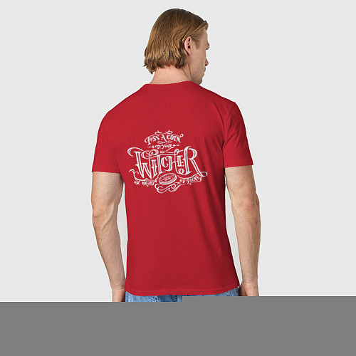 Мужская футболка Witcher Генри Кавилл / Красный – фото 4