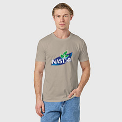 Футболка хлопковая мужская Nestea Настя, цвет: миндальный — фото 2