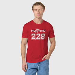 Футболка хлопковая мужская 228 - Ноггано, цвет: красный — фото 2