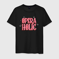 Футболка хлопковая мужская Opera-Holic, цвет: черный