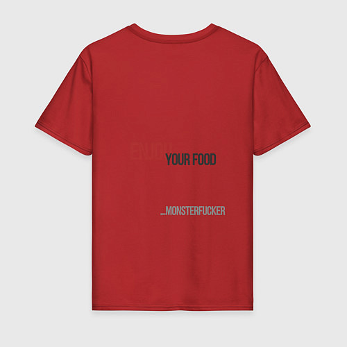 Мужская футболка Enjou your food mf / Красный – фото 2