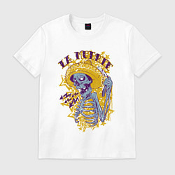 Футболка хлопковая мужская La Muerte!, цвет: белый