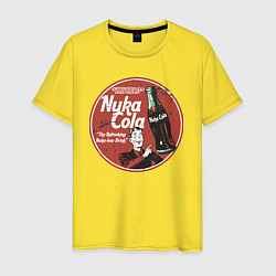 Футболка хлопковая мужская Nuka Cola Ice Cold Retro, цвет: желтый
