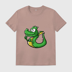 Футболка хлопковая мужская Драчливый Ленни, цвет: пыльно-розовый