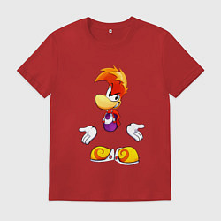 Футболка хлопковая мужская Rayman Legends Game, цвет: красный