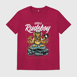 Футболка хлопковая мужская Rudeboy, цвет: маджента