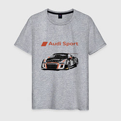 Футболка хлопковая мужская Audi Motorsport Racing team, цвет: меланж