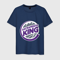 Футболка хлопковая мужская Sacramento King, цвет: тёмно-синий