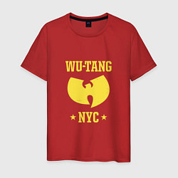 Футболка хлопковая мужская Wu тang NYC, цвет: красный