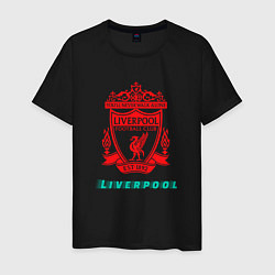 Футболка хлопковая мужская LIVERPOOL Liverpool, цвет: черный