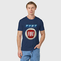 Футболка хлопковая мужская FIAT 8, цвет: тёмно-синий — фото 2