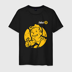 Футболка хлопковая мужская FALLOUT, цвет: черный
