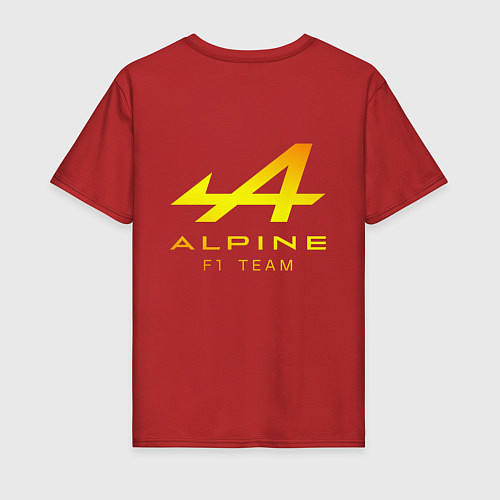 Мужская футболка Alpina Альпина спина / Красный – фото 2
