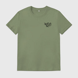 Футболка хлопковая мужская Noize mc нойз мс logo, цвет: авокадо