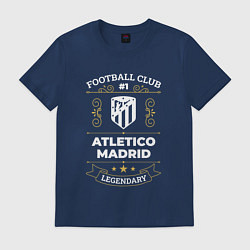 Футболка хлопковая мужская Atletico Madrid FC 1, цвет: тёмно-синий