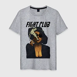 Футболка хлопковая мужская Fight Club - Marla Singer, цвет: меланж