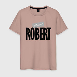 Футболка хлопковая мужская Unreal Robert Нереальный Роберт, цвет: пыльно-розовый