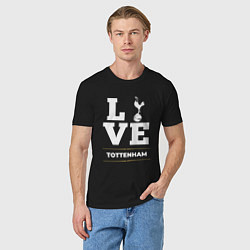 Футболка хлопковая мужская Tottenham Love Classic, цвет: черный — фото 2